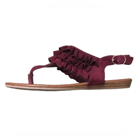 Fergie Shoes - Fergalicious Women's Swindle Sandals in Maroon Size 8